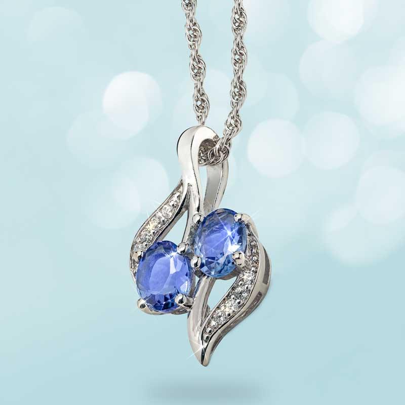 Tanzanite Infinity Necklace